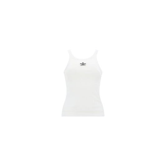 Fendi White Cotton T-Shirt
