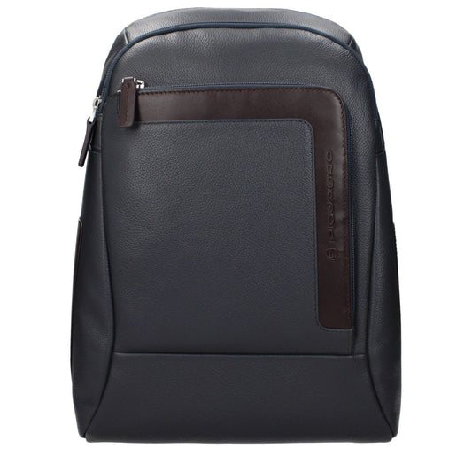 Piquadro Gray Leather Backpack