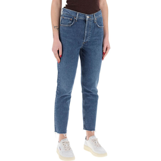 Agolde high-waisted straight cropped jeans in the Jeans Agolde