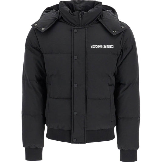 Moschino high-neck down jacket with hood Jackets Moschino