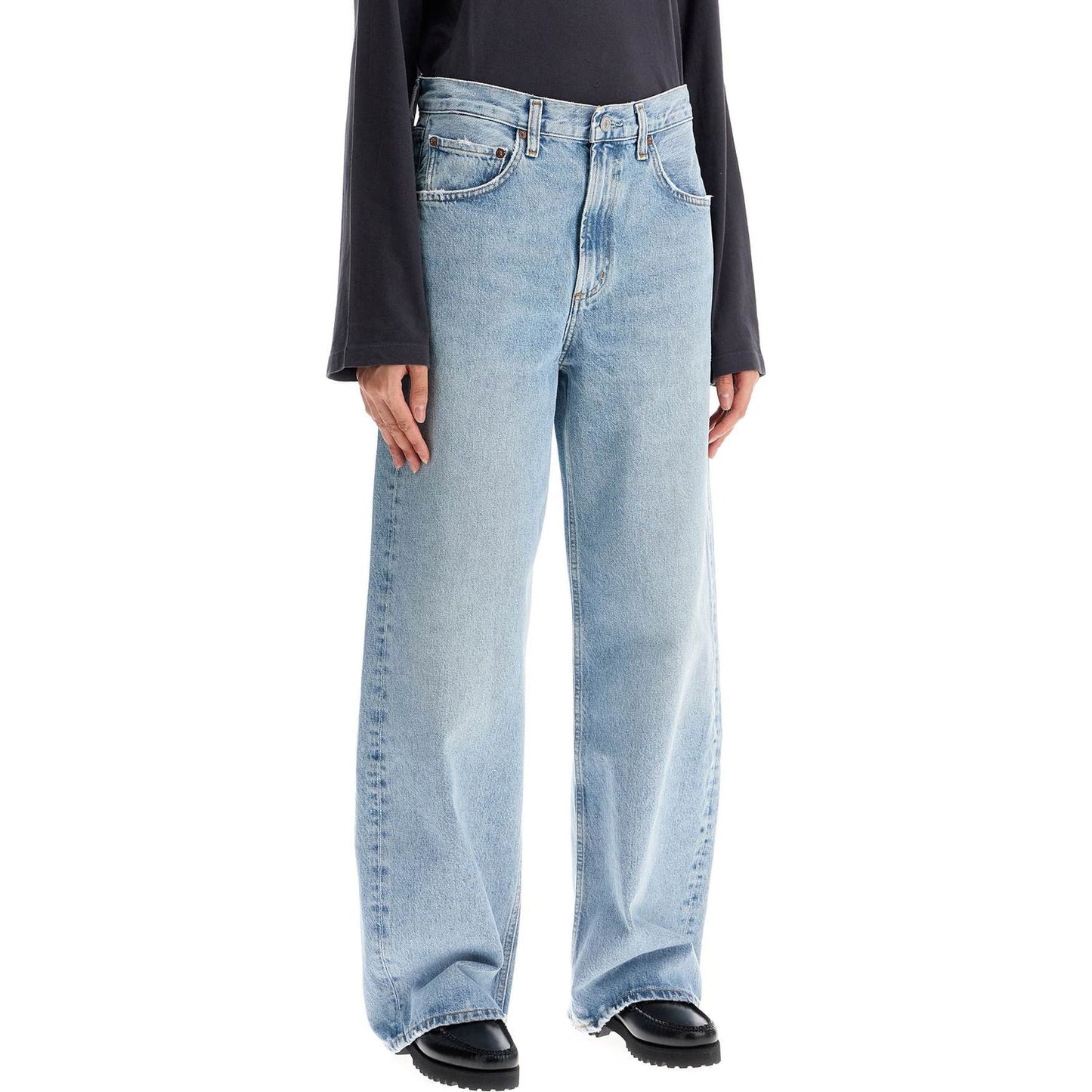 Agolde curved leg jeans for a Jeans Agolde