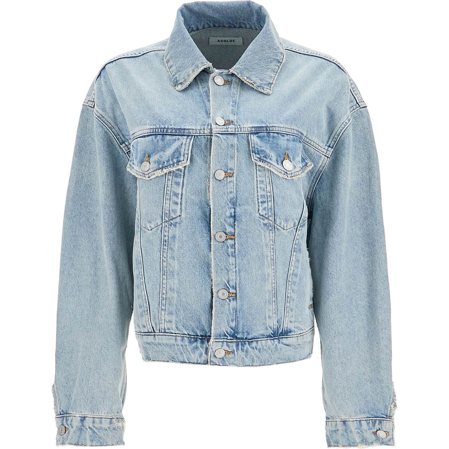 Agolde denim dalton balloon jacket with