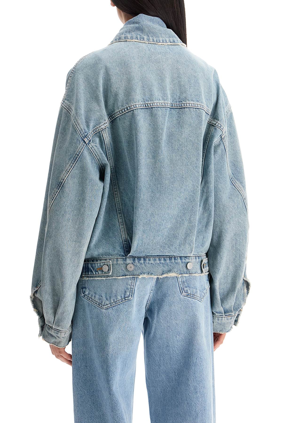 Agolde denim dalton balloon jacket with