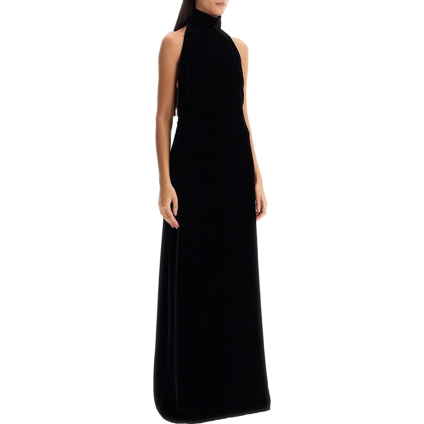 MAX MARA PIANOFORTE long velvet dress in armida style Dresses MAX MARA PIANOFORTE