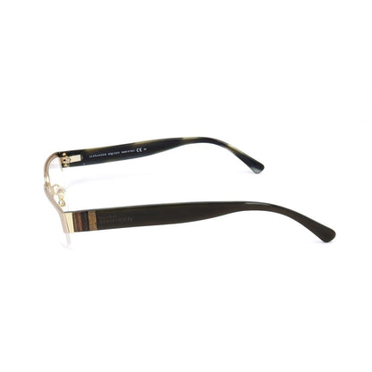 Alexander McQueen Gold Metal Glasses (Frames)