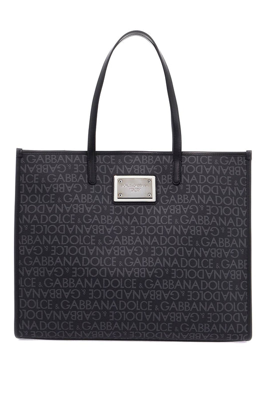 Dolce & Gabbana large jacquard-coated tote bag Shopper Dolce & Gabbana