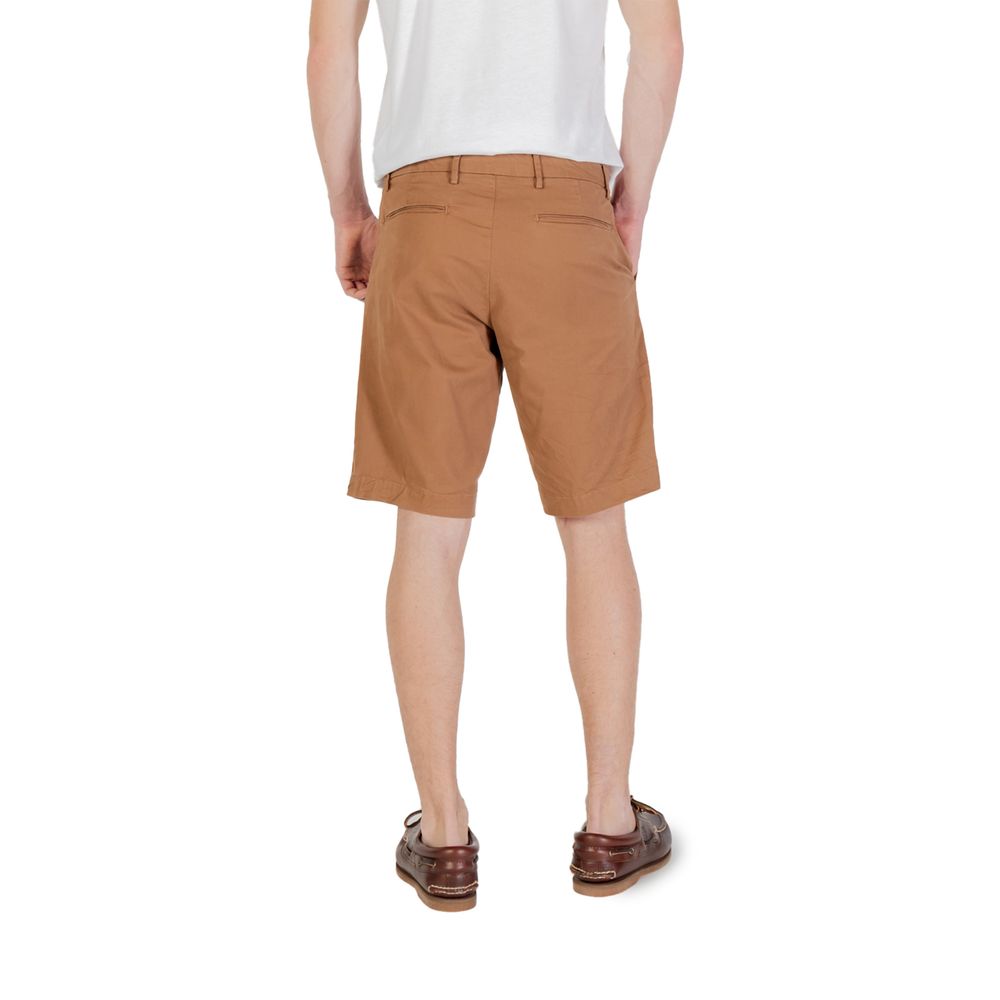 Borghese Beige Cotton Bermuda Shorts