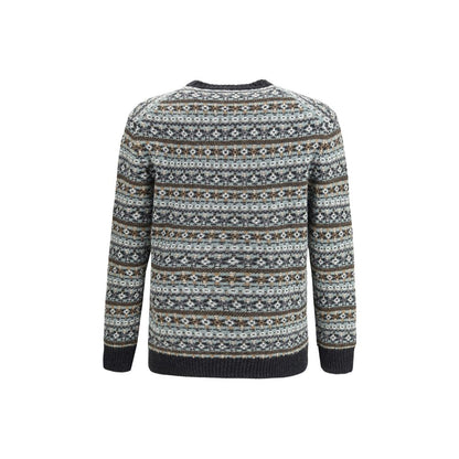 Brooksfield Multicolor Wool Sweatshirt