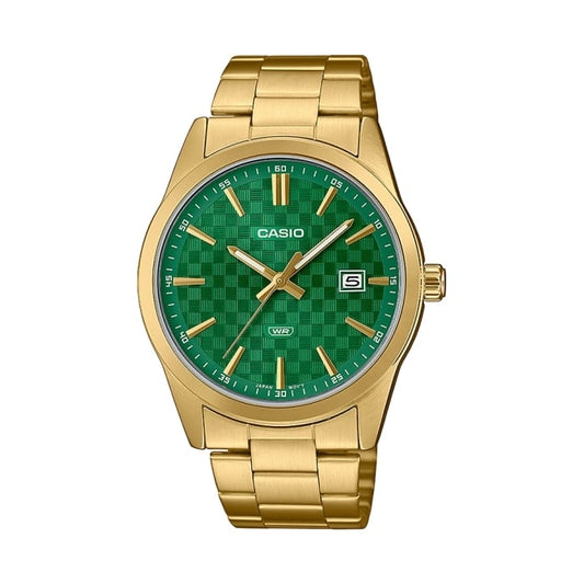 CASIO COLLECTION Mod. DATE GOLD - CARBON LOOK - GREEN WATCHES