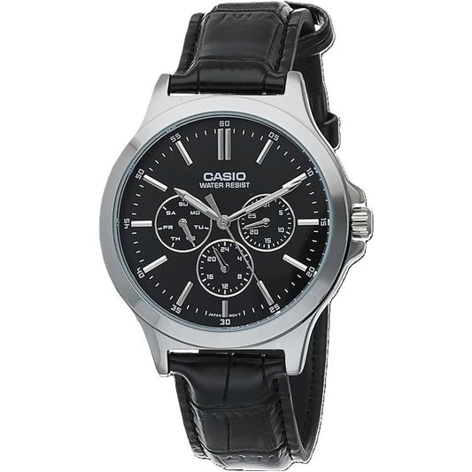 CASIO COLLECTION Mod. MULTIFUNCTION. LEATHER - BLACK CASIO COLLECTION & VINTAGE