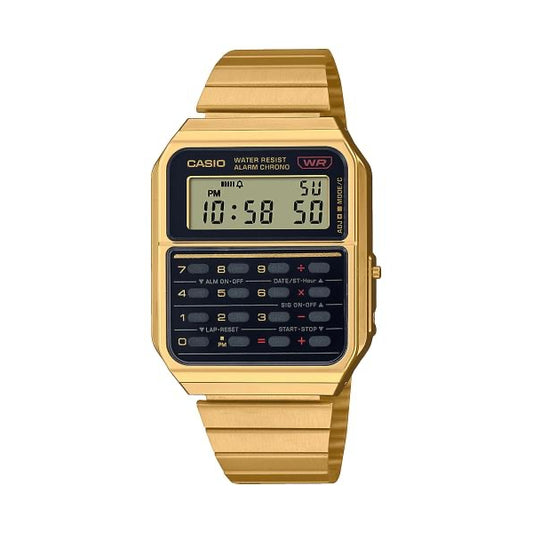 CASIO VINTAGE Mod. CALCULATOR EDGY COLLECTION - GOLD WATCHES