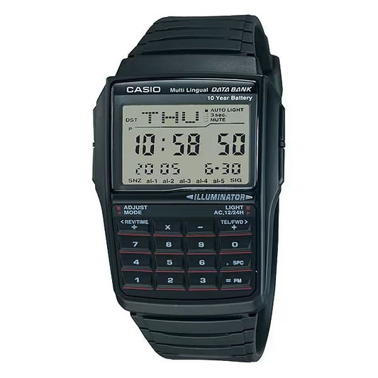 CASIO VINTAGE Mod. DATABANK CALCULATOR - BLACK WATCHES