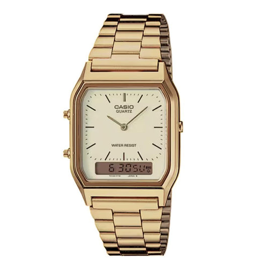 CASIO VINTAGE Mod. EDGY COLLECTION SUNRAY DIAL - GOLD WATCHES