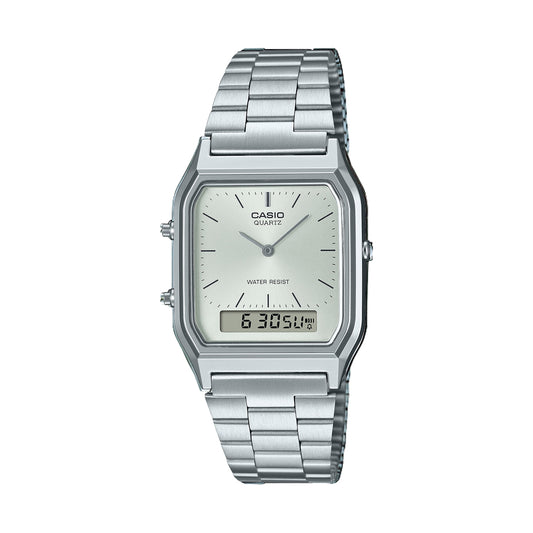 CASIO VINTAGE Mod. EDGY COLLECTION SUNRAY DIAL - SILVER CASIO COLLECTION & VINTAGE