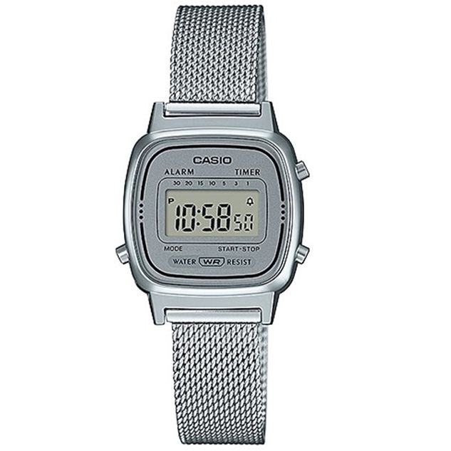 CASIO VINTAGE Mod. ICONIC MINI STEEL - SILVER MESH