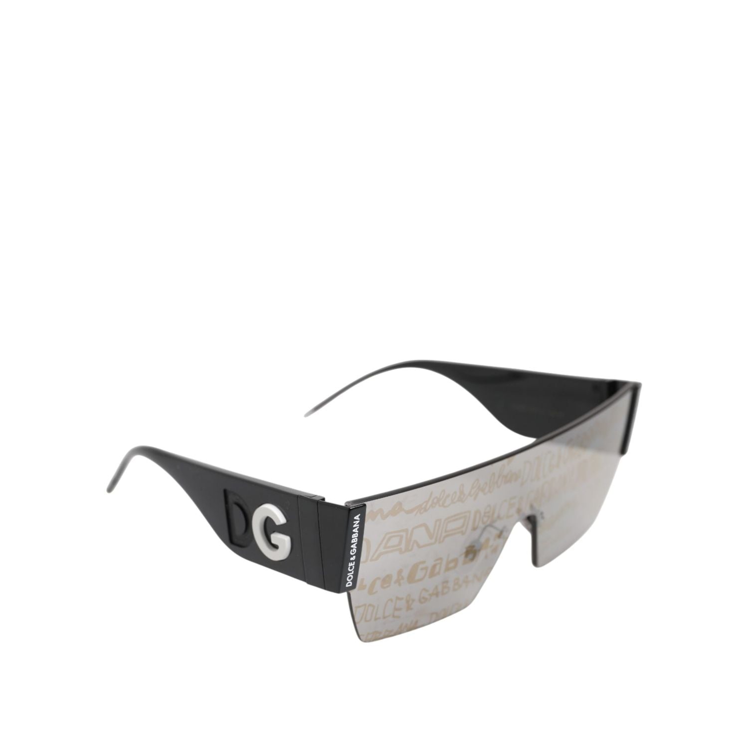 Dolce & Gabbana Black Metal Frame DNA Graffiti DG2233 Eyewear Sunglasses