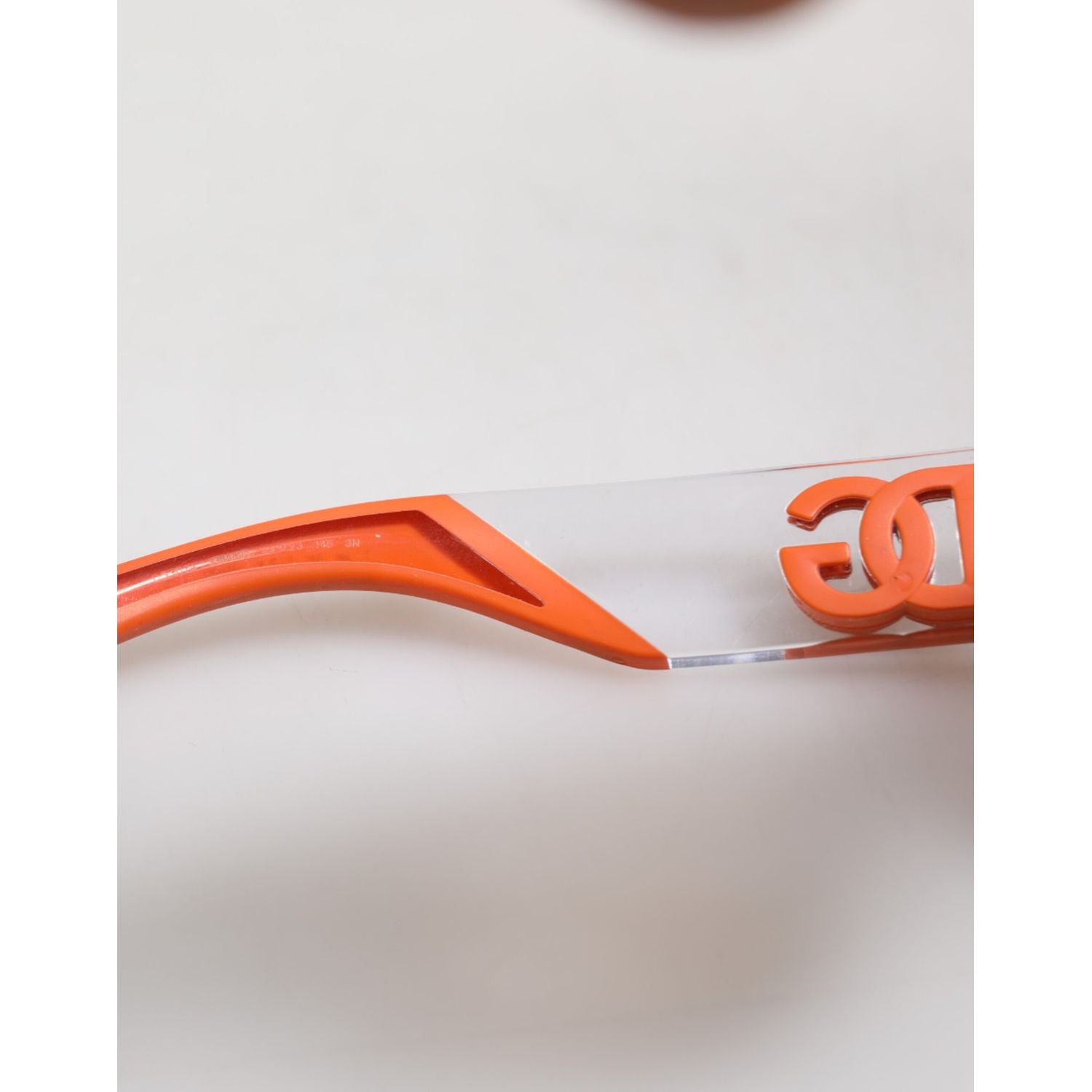 Dolce & Gabbana Orange Reborn To Live Oval Frame Logo Eyewear Sunglasses