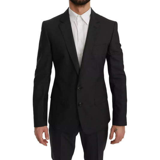 Dolce & Gabbana Slim Fit MARTINI Wool Gray Suit