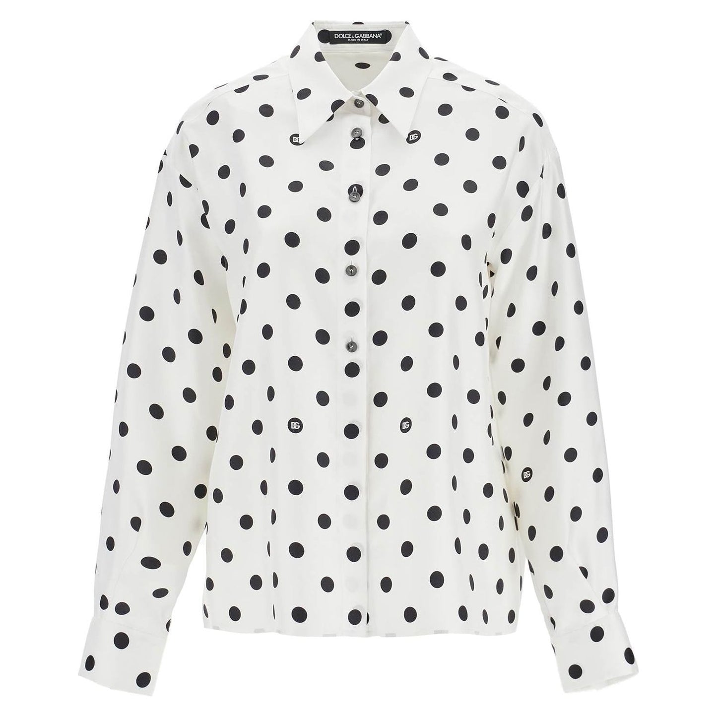 Dolce & Gabbana silk polka dot print blouse Topwear Dolce & Gabbana