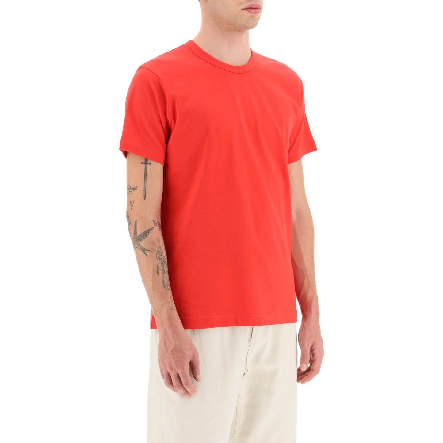 Comme Des Garcons Shirt cotton crewneck t-shirt Topwear Comme Des Garcons Shirt