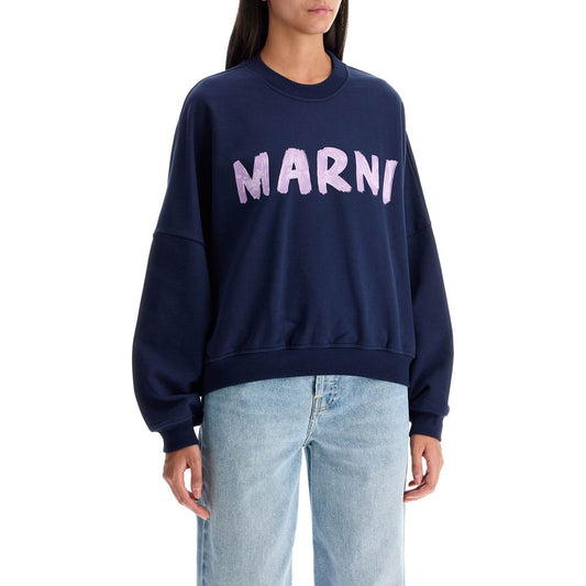 Marni crewneck sweatshirt with logo Topwear Marni