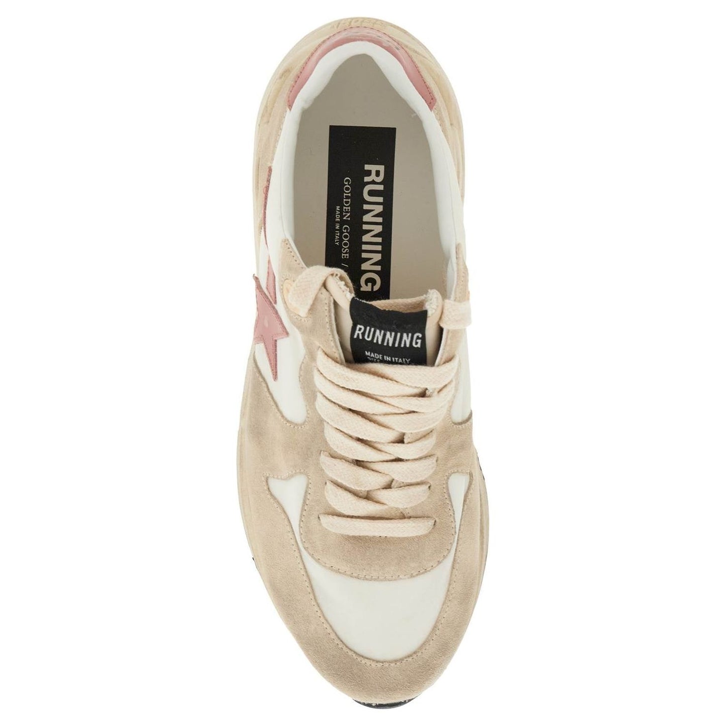 Golden Goose nylon and suede running sneakers with durable sole