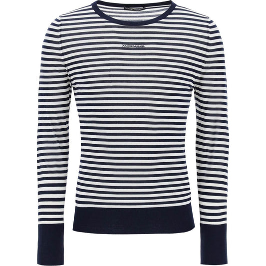 Dolce & Gabbana lightweight striped wool pullover sweater Knitwear Dolce & Gabbana