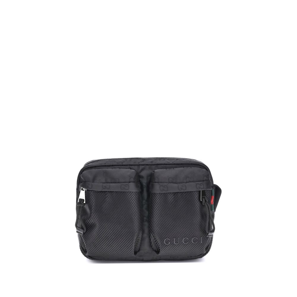 Gucci Black Polyester Shoulder Bag