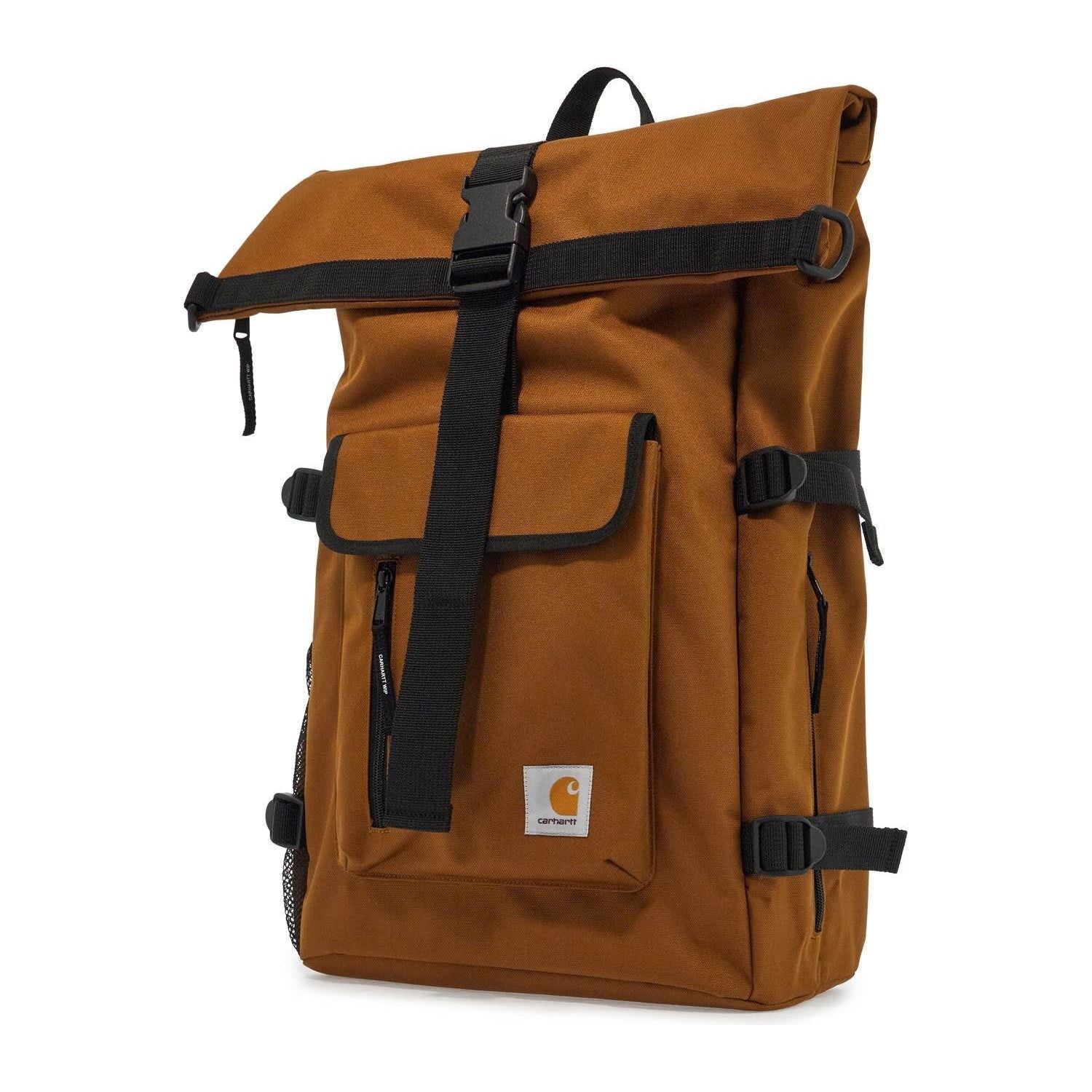 Front view with bag zipped and handles upright.