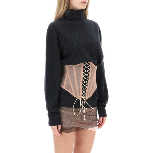 Dilara Findikoglu with corset and sweet life  " Knitwear Dilara Findikoglu