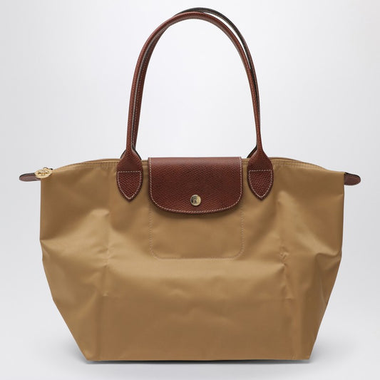 Longchamp Fawn-coloured Le Pliage Original M bag
