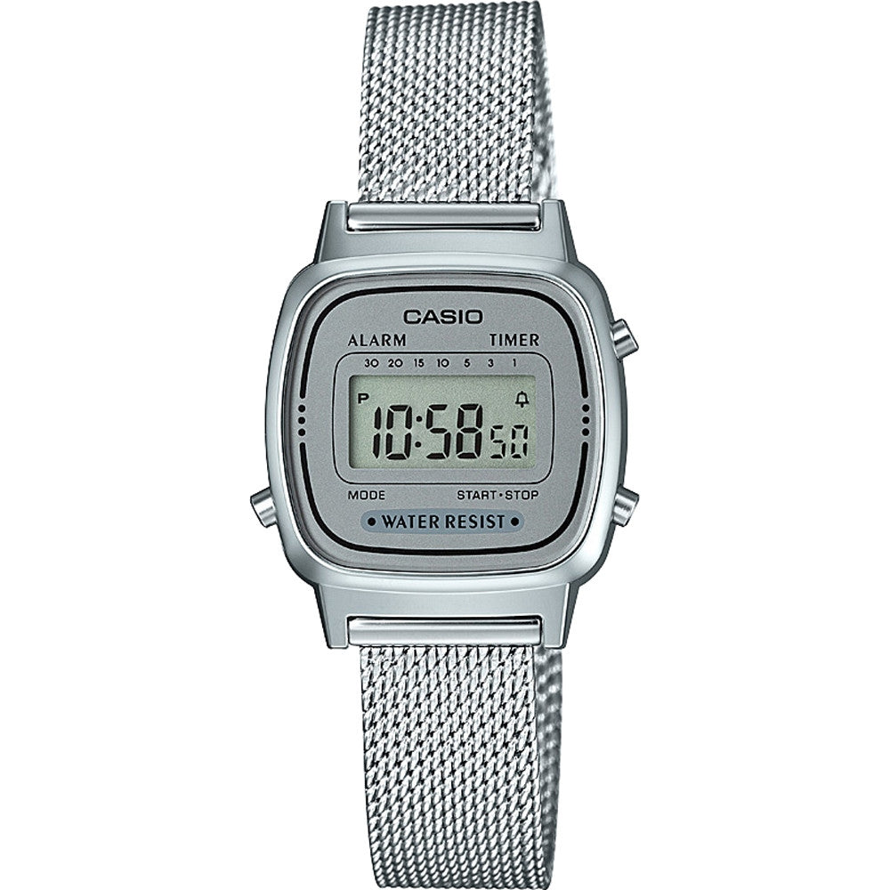 CASIO VINTAGE Mod. ICONIC MINI STEEL SILVER MESH CASIO COLLECTION & VINTAGE