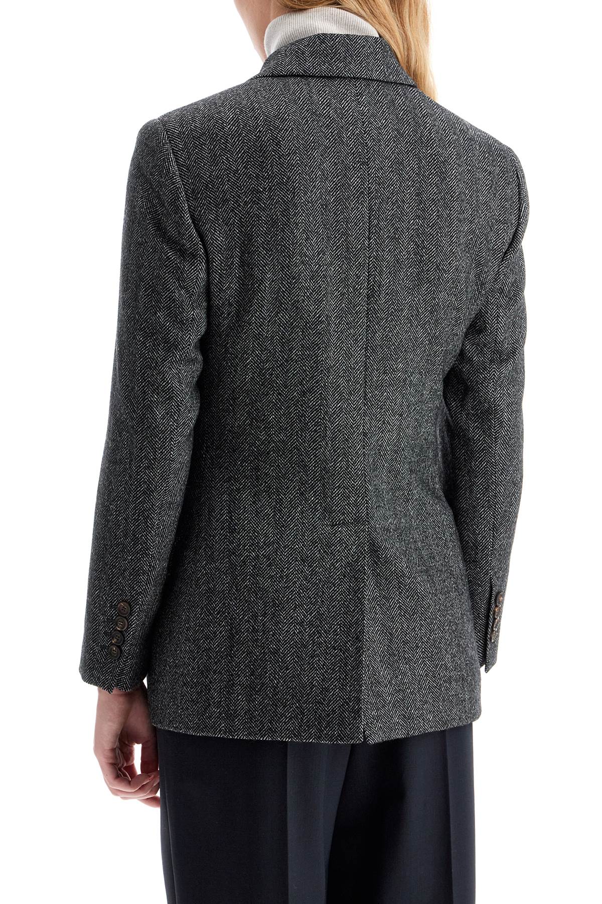 Brunello Cucinelli 'chevron wool carded techno jacket' Jackets Brunello Cucinelli