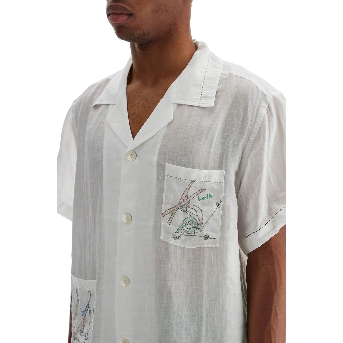 Bode embroidered linen shirt Shirts Bode