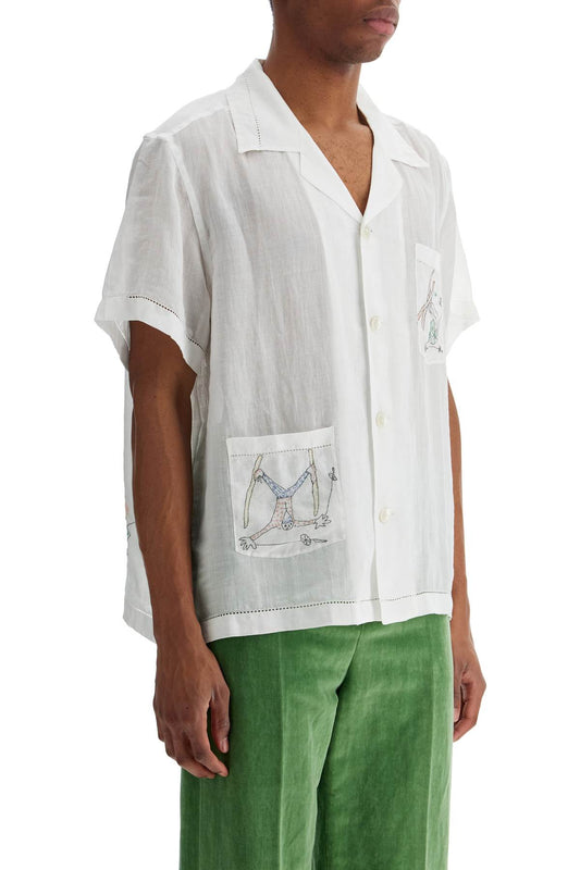 Bode embroidered linen shirt Shirts Bode