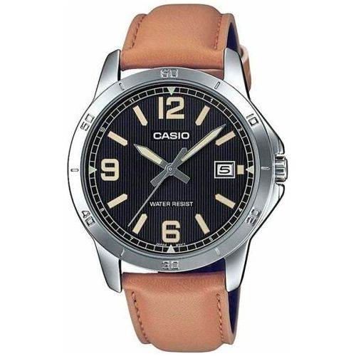 CASIO COLLECTION Mod. CASUAL DATE. LEATHER - BLACK CASIO COLLECTION & VINTAGE