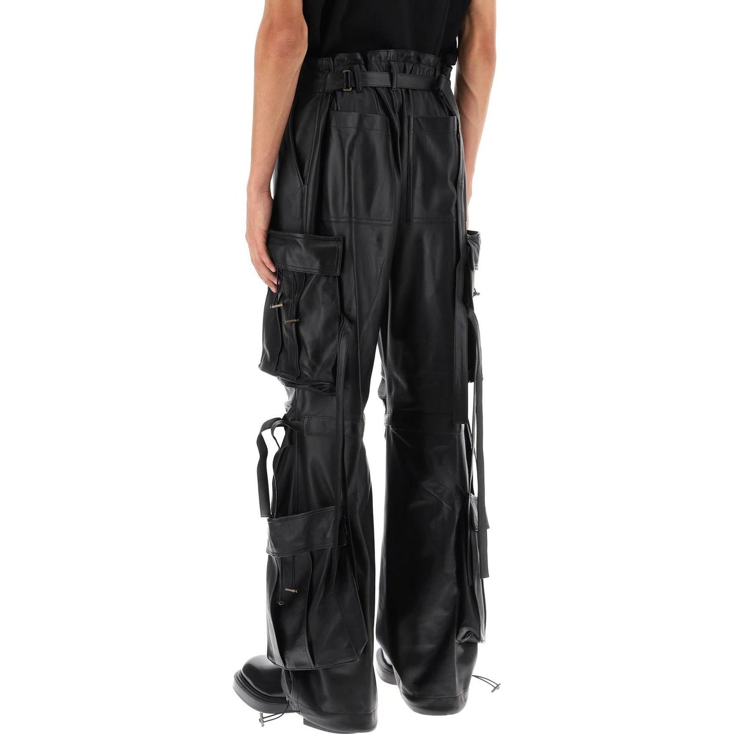 Darkpark luis lamb-leather cargo pants