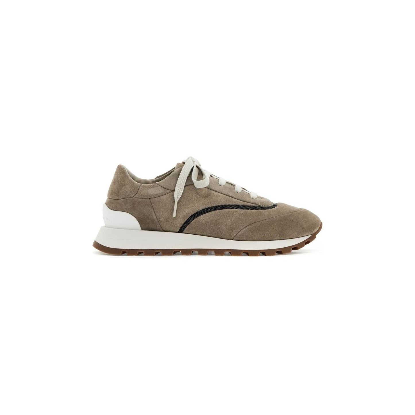 Brunello Cucinelli wool sneakers with precious stripe design Sneakers Brunello Cucinelli