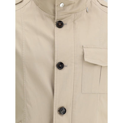 MooRER Beige Cotton Coat