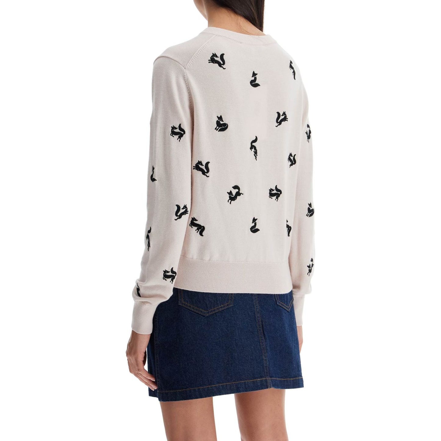 Maison Kitsune fancy fox cardigan Knitwear Maison Kitsune