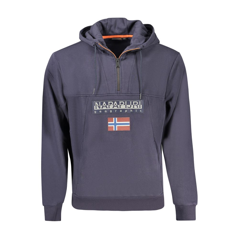 Napapijri Blue Cotton Men's Hoodie