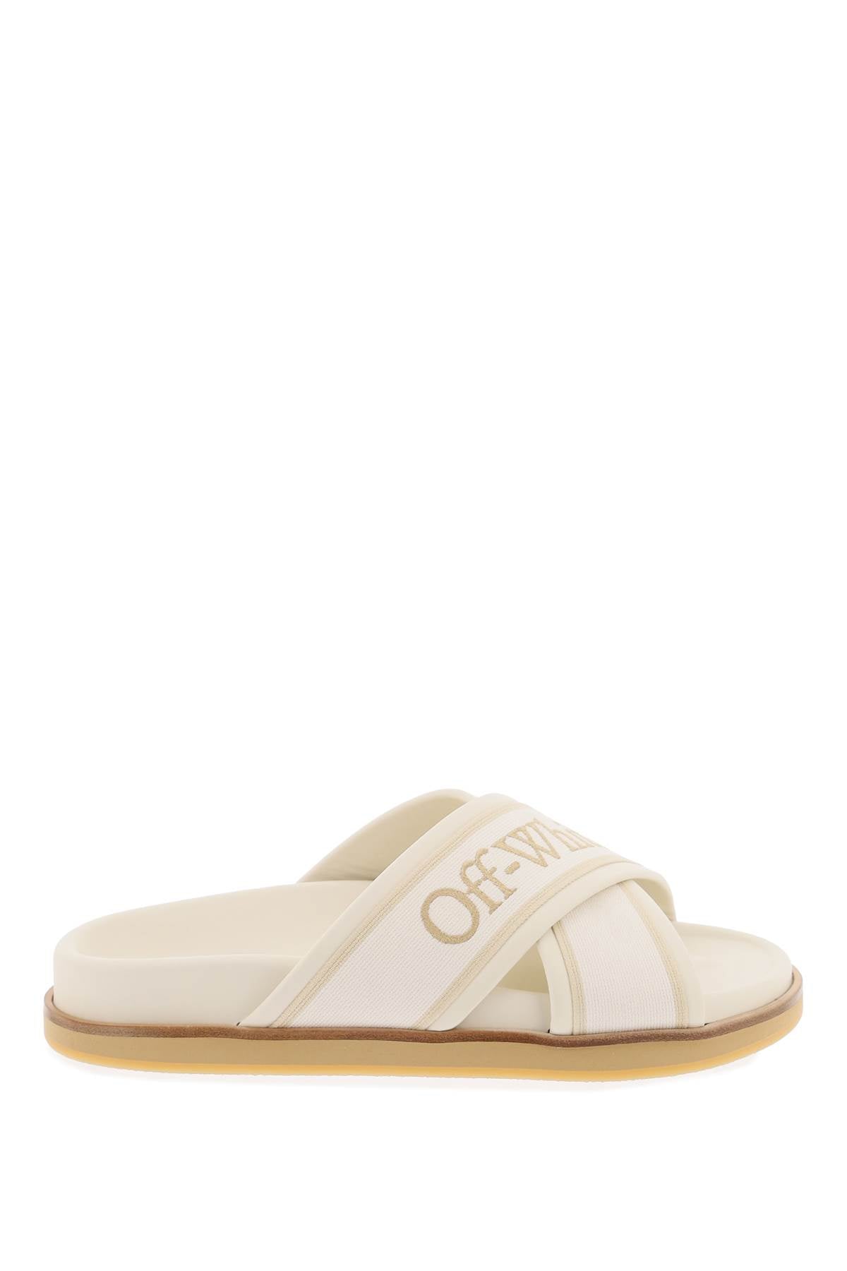 Off-White embroidered logo slides with Sandals Off-White