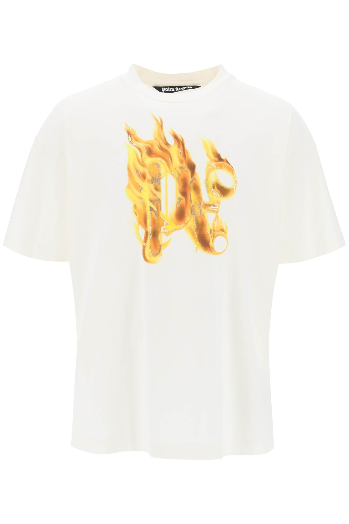 Palm Angels "burning monogram t Topwear Palm Angels