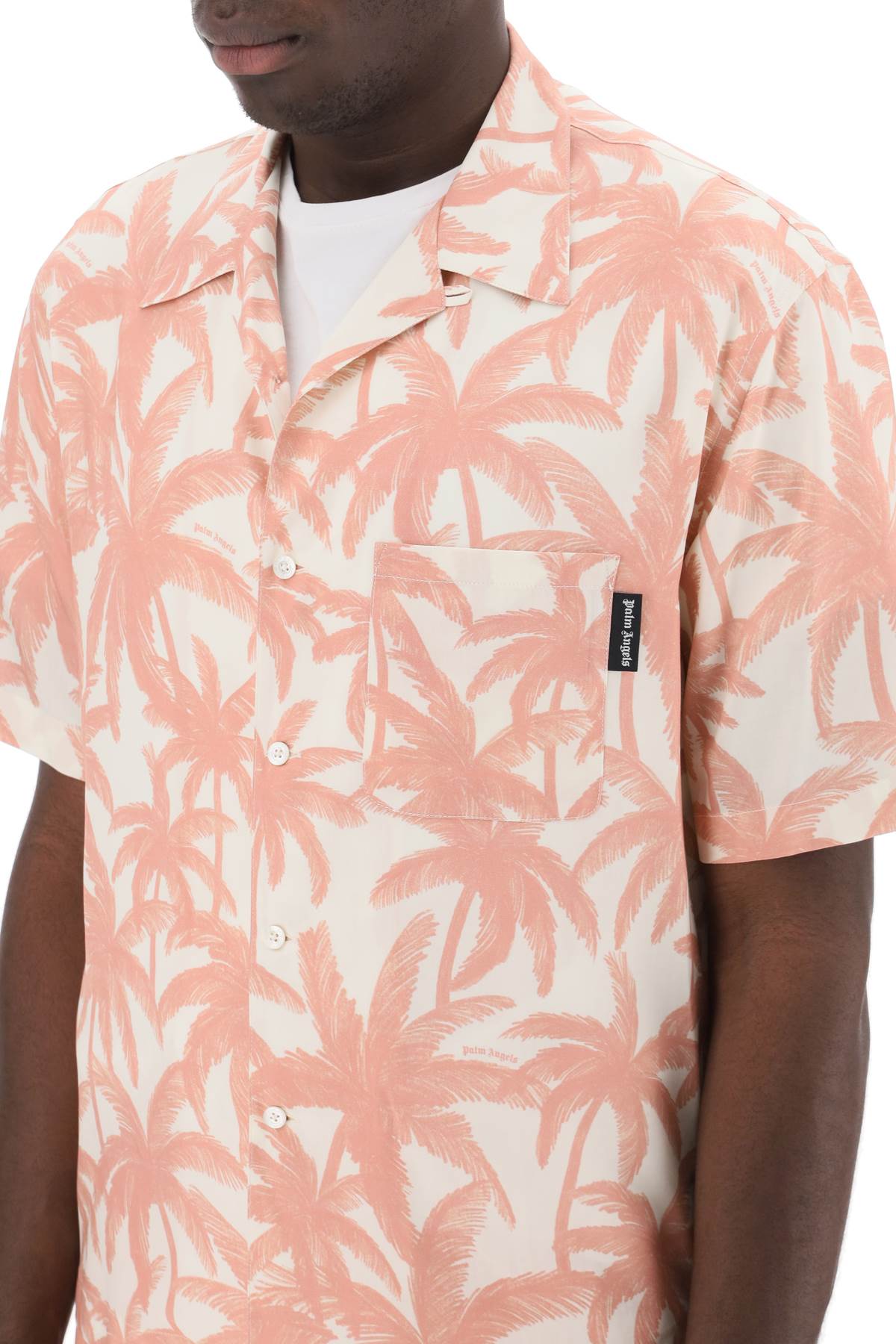 Palm Angels bowling shirt with palms motif Shirts Palm Angels