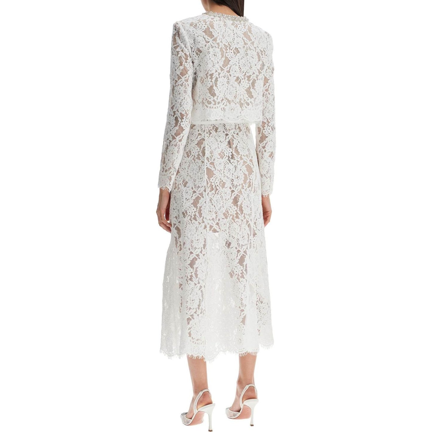 Self Portrait midi lace dress in seven Dresses Self Portrait