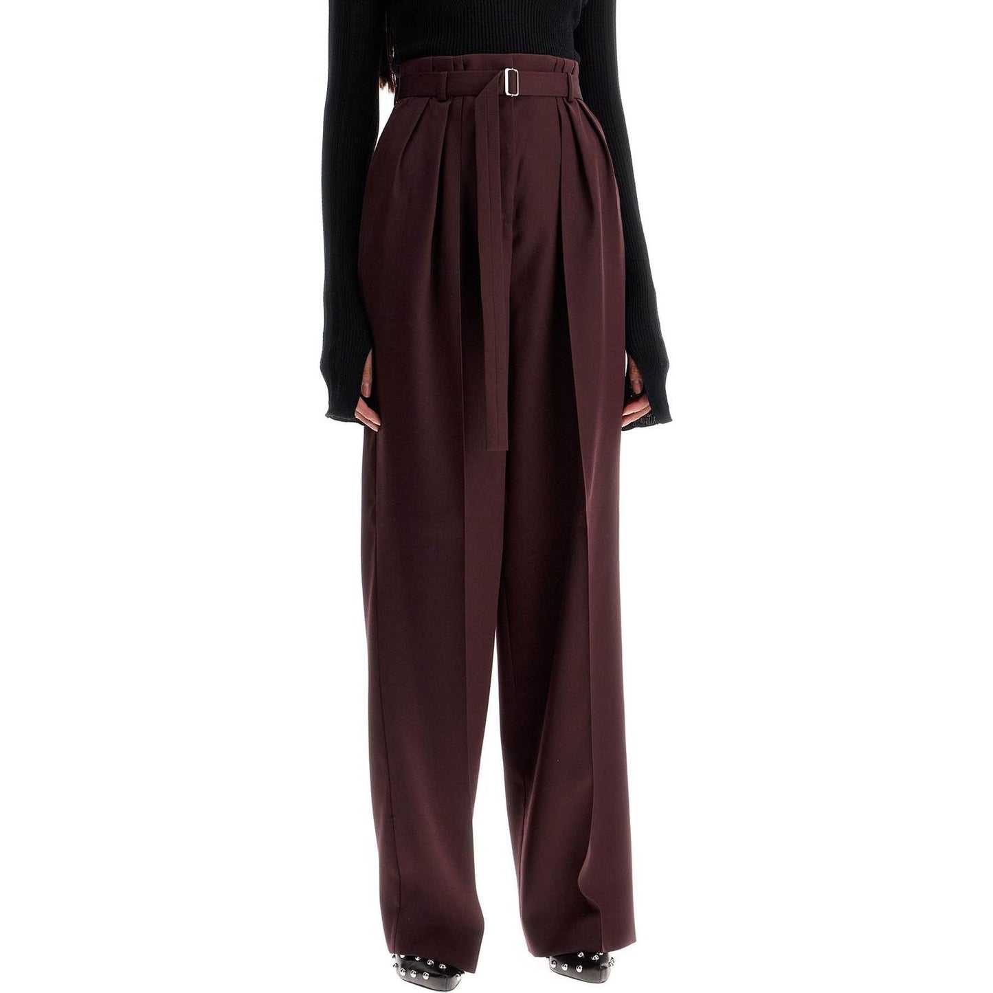 Lanvin wide-leg pants with belt Trousers Lanvin