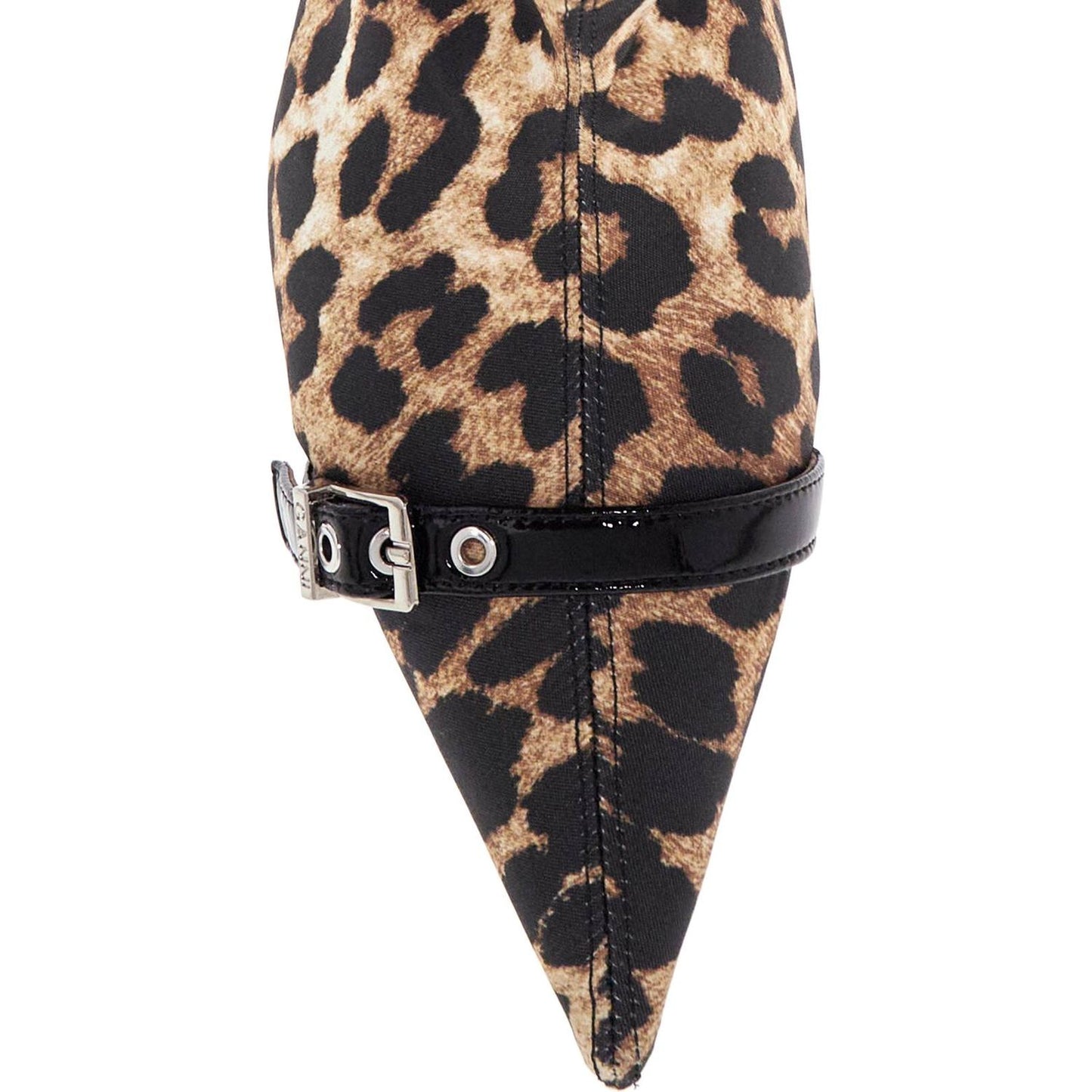 Ganni animal print fabric boots Boots Ganni