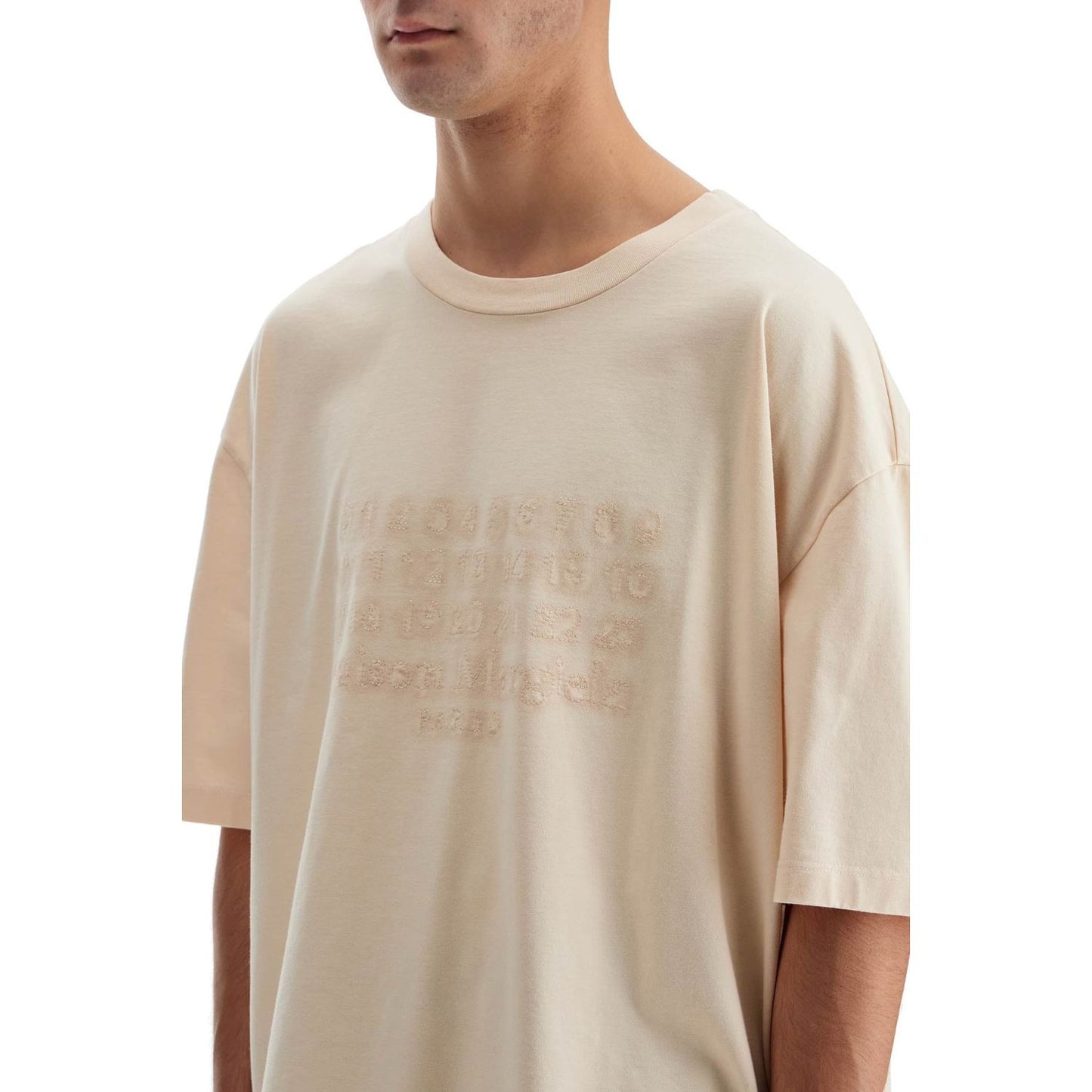 Maison Margiela embroidered numeric logo t-shirt