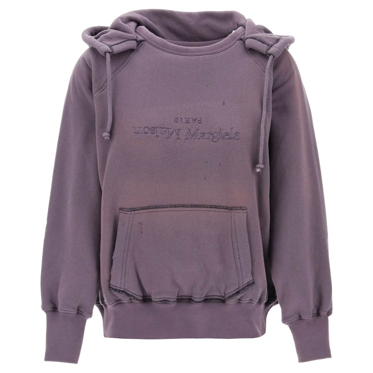 Maison Margiela hoodie with reverse logo and hood Topwear Maison Margiela