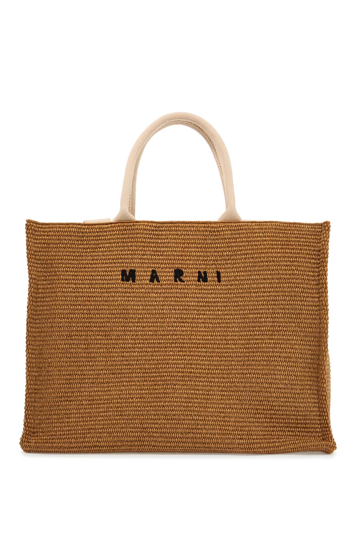 Marni large raffia effect tote bag Shopper Marni